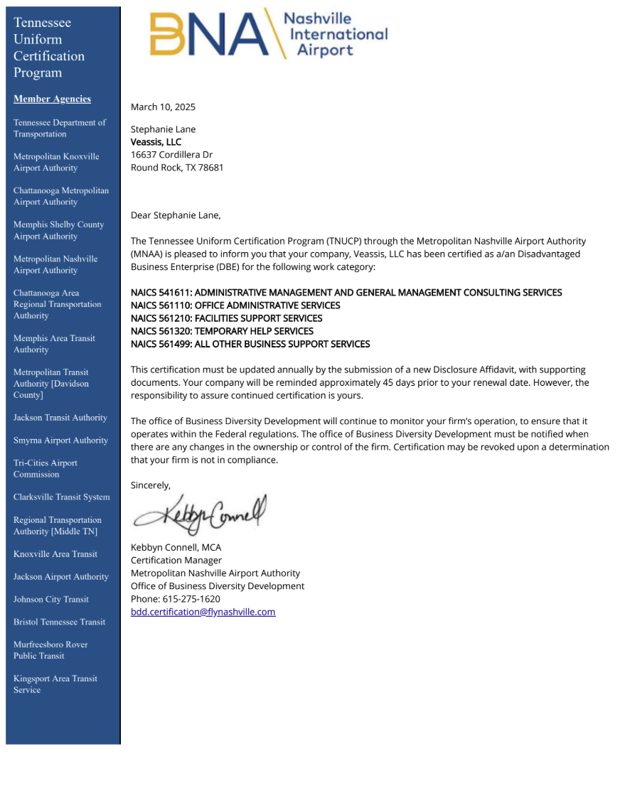 Diversity Certification