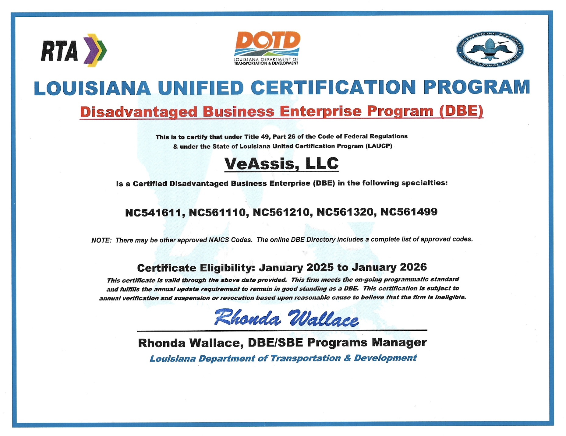 Diversity Certification