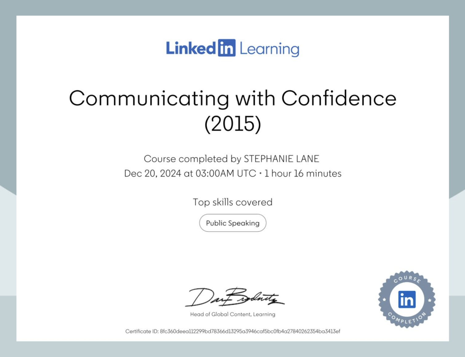 Professional Certification