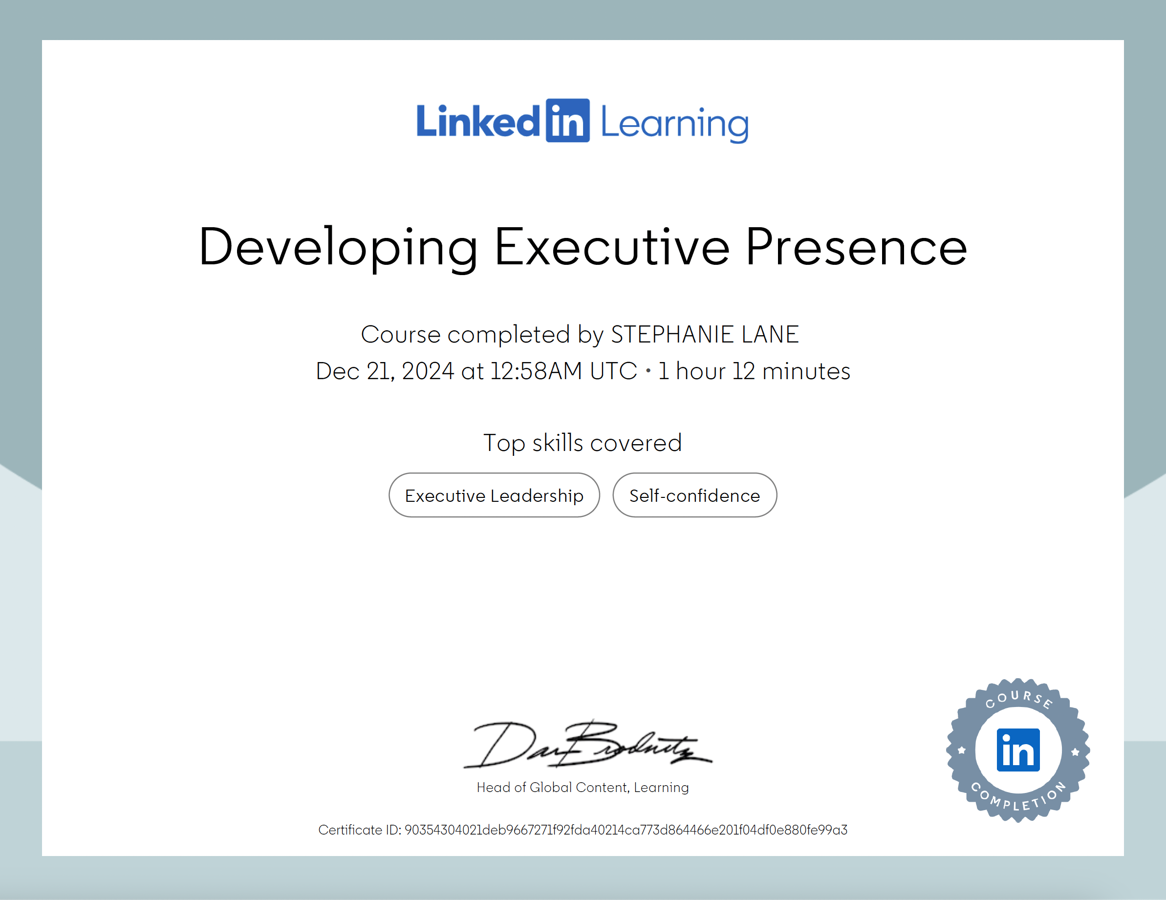Professional Certification