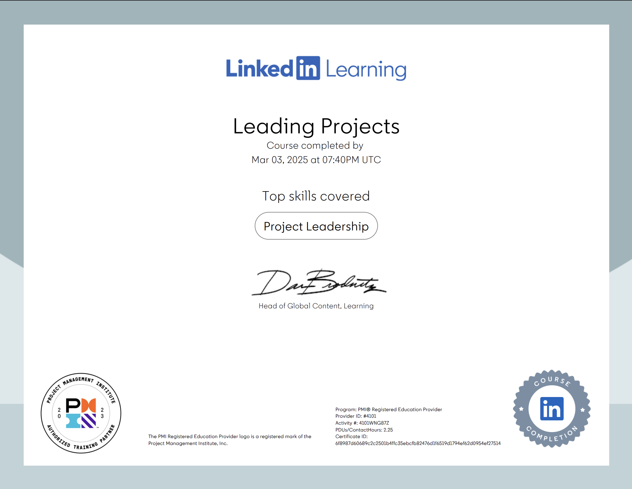 Professional Certification