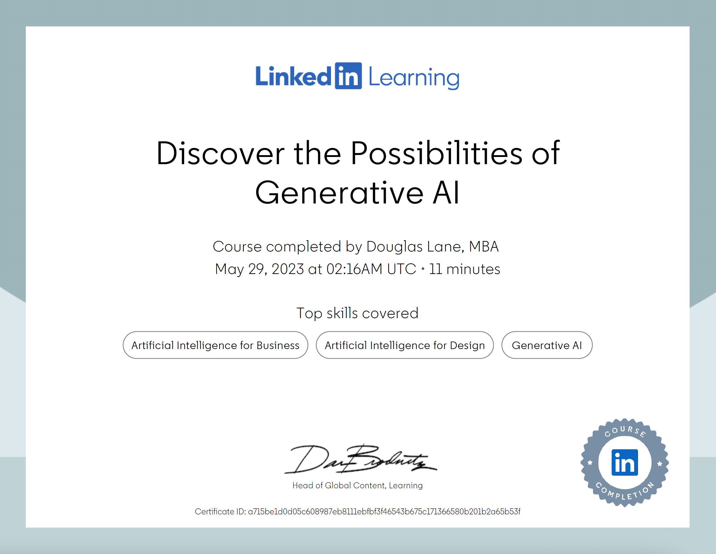 Professional Certification