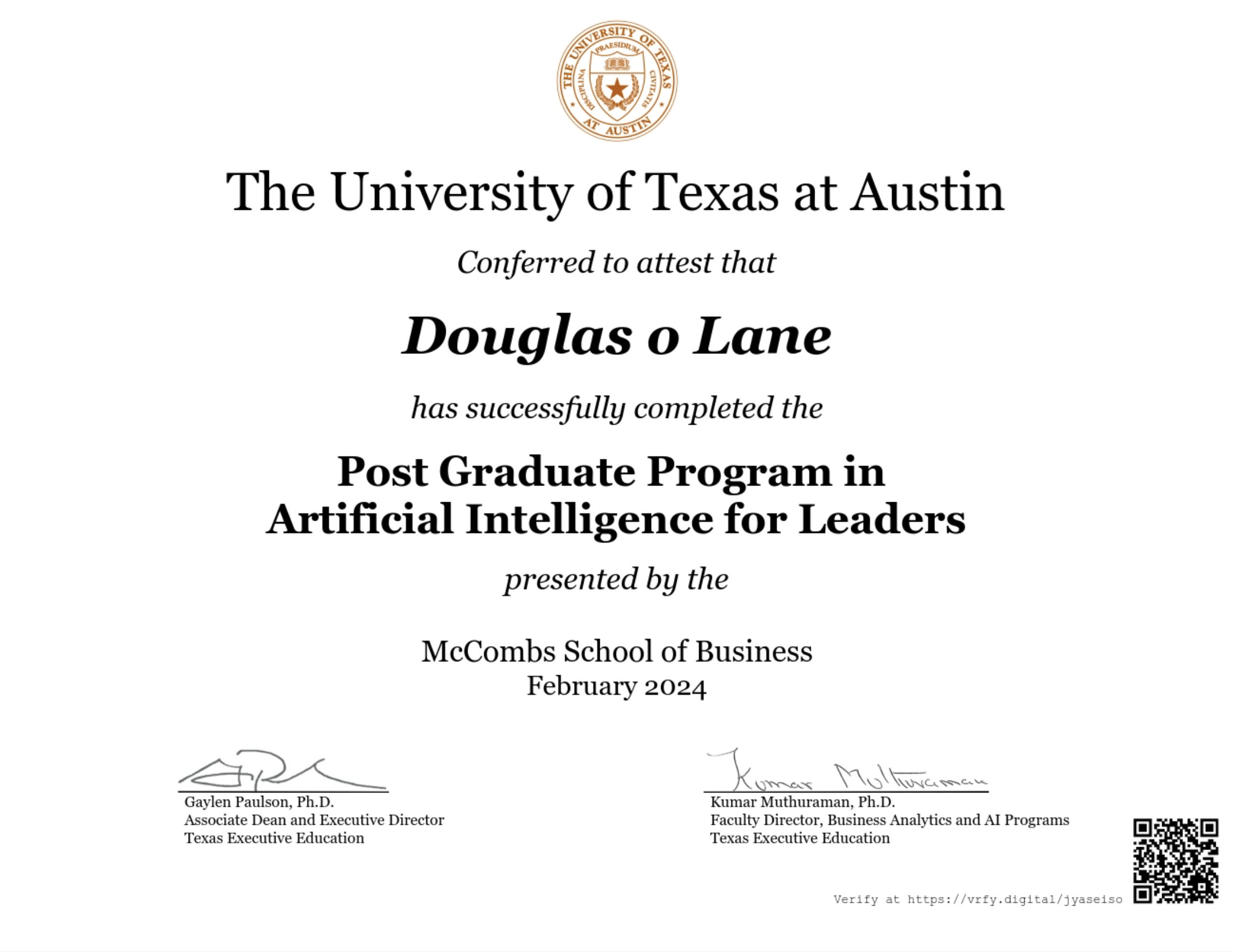 Professional Certification