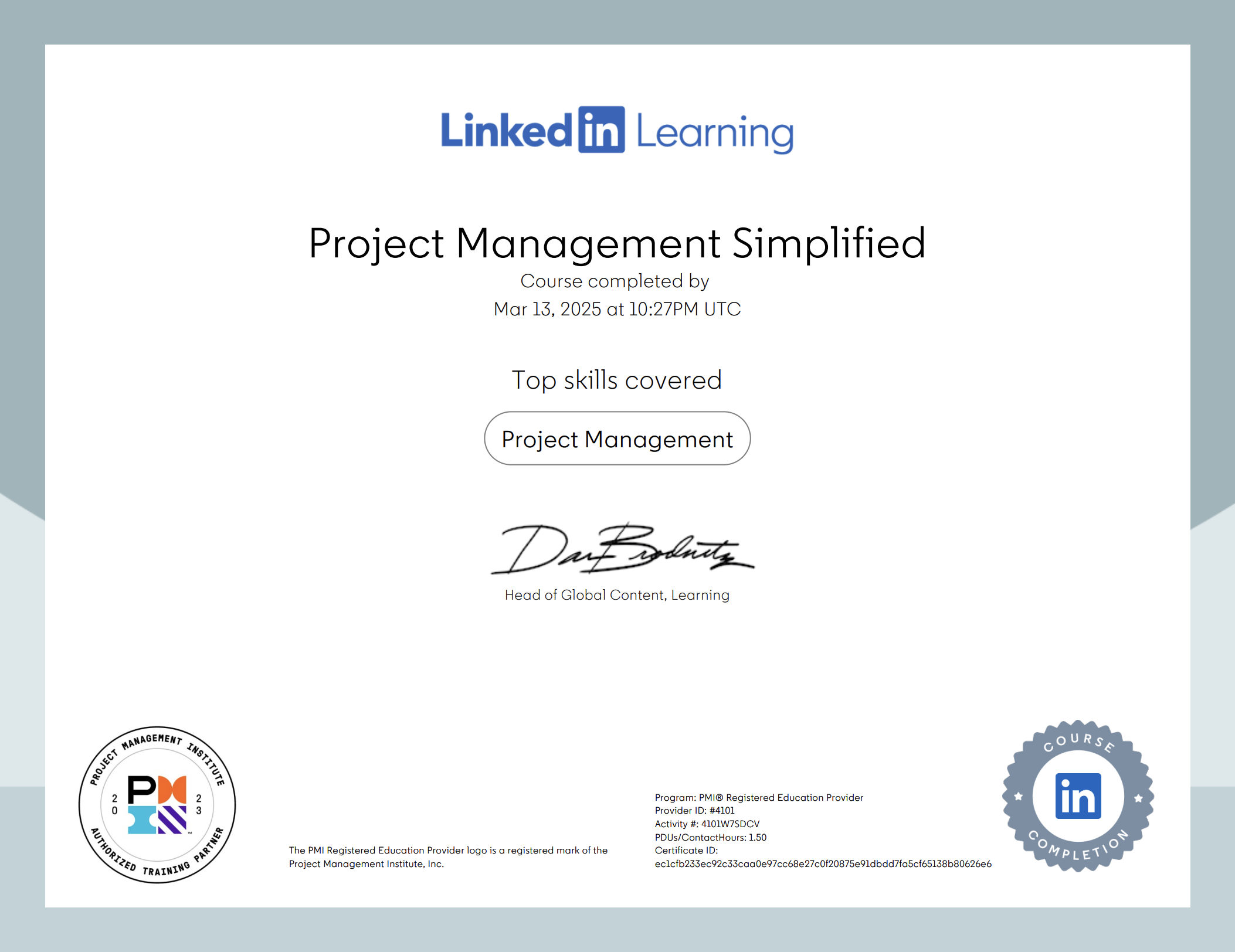 Professional Certification