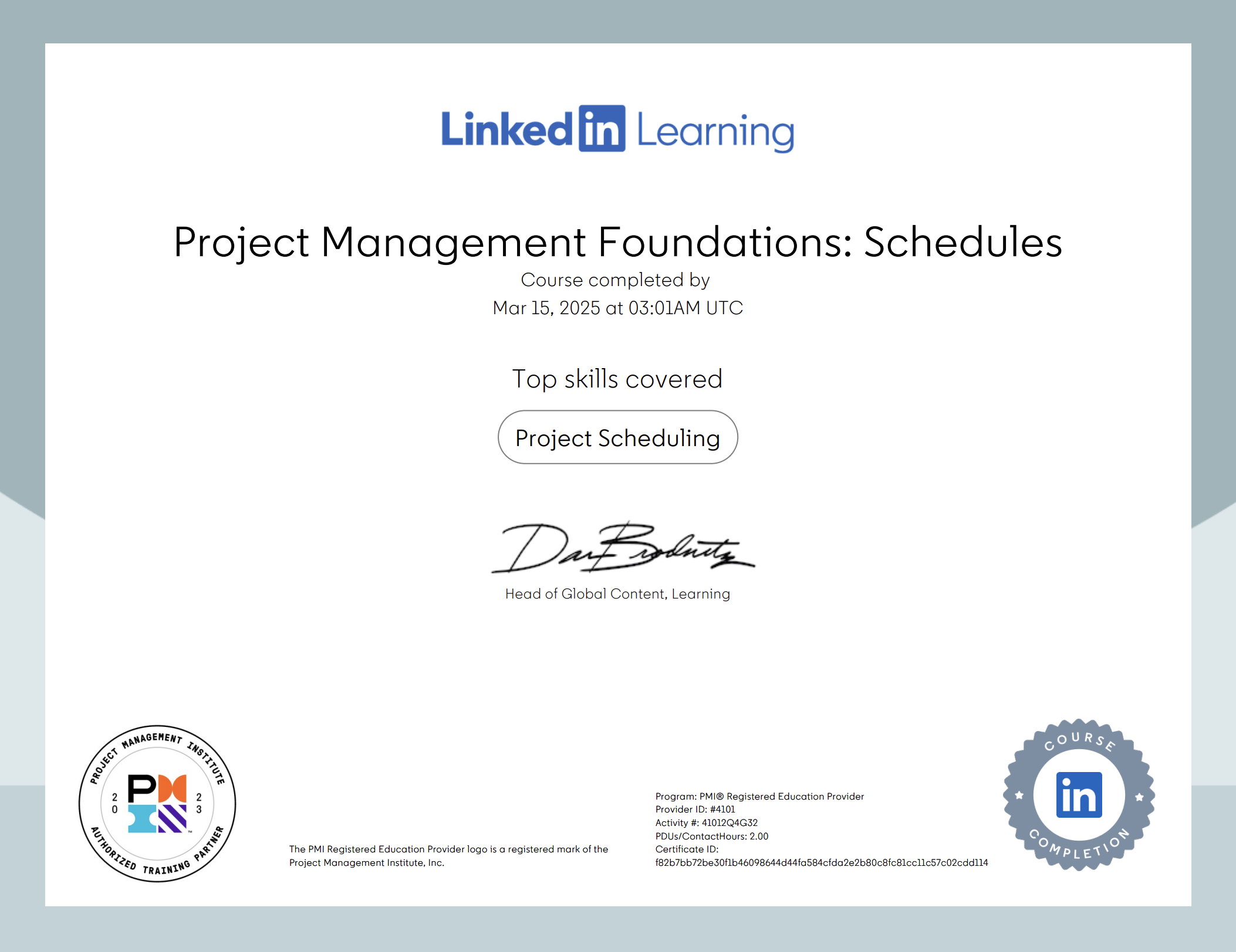 Professional Certification
